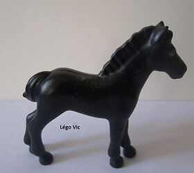 LEGO 6193pb03 Belville Animal Horse Foal Black Chicken Horse Black 5880 MOC