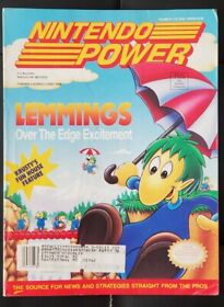 🔥 Nintendo Power Magazine 🔥 Volume 37 Lemmings + Ultra Bots Poster SNES NES