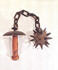 Vintage Old Heavy Ball Flail W/ Large Spikes A Beast Of A Medieval Piece Mace