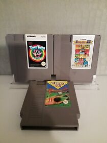 Nes Game Bundle 2x Konami Games Tiny Toons Track And Field 2 World Cup Pal