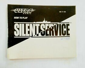 SILENT SERVICE NES Nintendo Game Manual