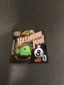 maximum pool dreamcast manual
