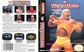 WWF WrestleMania NES Replacement Game Case Box + Cover Art Only