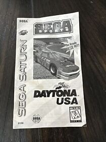 Sega Saturn Manual Only Daytona USA