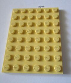 LEGO 3036 Plate 6x8 Light Yellow Light Yellow Belville Plate 5824 MOC B2