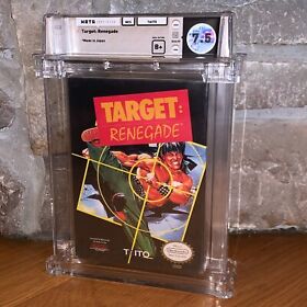 New NES Target Renegade WATA 7.5 Factory Sealed Graded 1990 Nintendo Game
