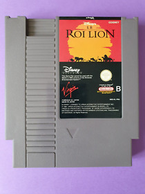 LE ROI LION / jeu Nintendo NES / Disney - Virgin / PAL B FAH1 FRA + Fourreau