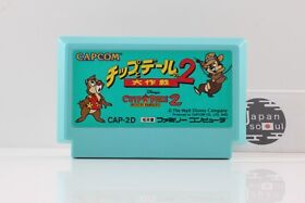 CAPCOM Chip And Dale No Daisakusen 2 Famicom Capcom CAP-2D From JAPAN