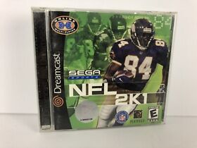 NFL 2K1 Football SEGA Dreamcast Complete w/ Manual FREE SHIP!