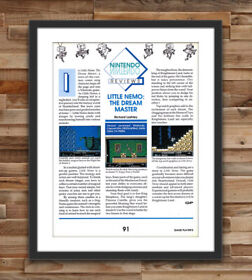 Little Nemo The Dream Master Nintendo NES Glossy Review Poster Unframed G2794
