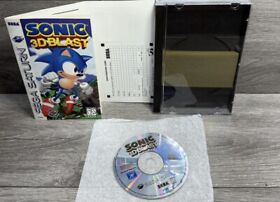 MINT 📀! w REG CARD! Sonic 3D Blast CIB Sega Saturn Complete in Box