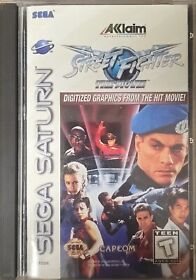 Street Fighter: The Movie (Sega Saturn, 1995) Authentic & CIB with Registration!