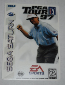 PGA TOUR 97 ea sports golf  Sega Saturn Vtg Toys 'R' Us TRU VIDPRO CARD