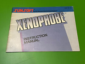 Xenophobe Nintendo NES Manual Sunsoft Instruction Booklet GOOD