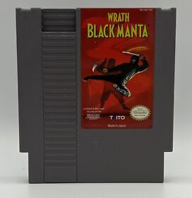 Nintendo NES Wrath Of The Black Manta Tested & Working 1990 Authentic Cartridge