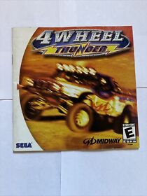 4 Wheel Thunder Game Manual Instruction's Only! Sega Dreamcast