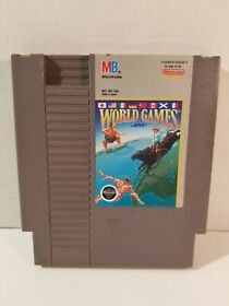 World Games by EPYX - Nintendo NES Authentic, Working, and Tested RARE