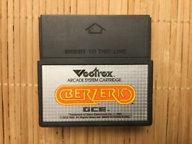 Vintage Vectrex  BERZERK Arcade Video Game Cartridge