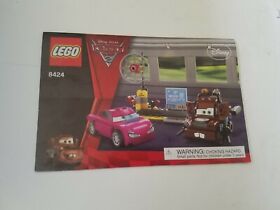 Cars 2 #8424 - Lego - Manuals Only - about 8" x 8.5" - Lego Manual - Disney