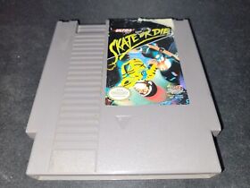 Skate or Die 1 Ultra Authentic Nintendo NES EX condition game cartridge