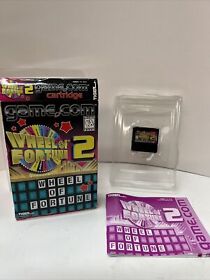 Wheel of Fortune 2 Tiger Game.com Complete In box