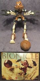 100% COMPLETE LEGO Technic Bionicle 2001 #8531 Pohatu w/Manual No Canister