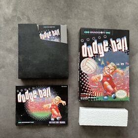 Super Dodge Ball NES Nintendo Box Cartridge Manual