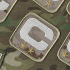 2019 NFL SALUTE TO MILITARY SERVICE CAMOUFLAGE CAPTAINS C-PATCH: TWO-2-⭐-STAR 