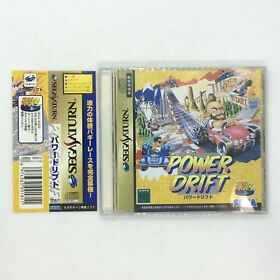Power Drift with Case and Manual [Sega Saturn Japanese version]