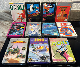 Lot of 11 Vintage Nintendo (NES) Games - Jackal, MagMax, and more! All are CIB!!
