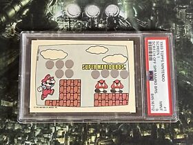 1989 Super Mario Bros Topps Nintendo Scratch Off Card #1 PSA 9 - NES Video Game