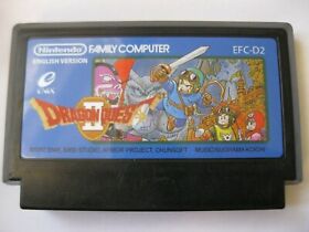 Dragon Quest 2 II for Nintendo Famicom FC NES NTSC J English !