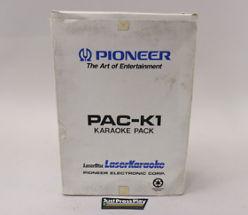 Pioneer LaserActive PAC-K1 Karaoke Pack Tested Working CIB w/Instruction Manual