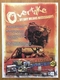 Demolition Racer: No Exit Dreamcast 2000 Vintage Print Ad/Poster Official Art
