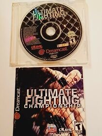 Ultimate Fighting Championship (Sega Dreamcast, 2000) DISK AND INSTRUCTIONS ONLY