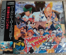 NeoGeo CD World Heroes 2 JET SNK Neo Geo Action Fighting Video Game Japan 1994