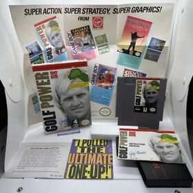 NES Greg Norman GOLF POWER Gem Complete CIB Box Game Nintendo