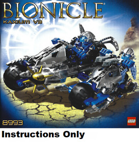INSTRUCTIONS ONLY LEGO KAXIUM V3 8993 manual book from set Bionicle