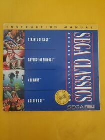 SEGA CD Classics Arcade Collection Instruction Booklet Manual ONLY