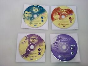 Shenmue Dreamcast 4 Disc Lot, Discs Only