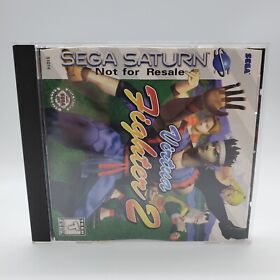 Virtua Fighter 2 (Sega Saturn) Disc w/ Sleeve Red Not For Resale Version Tested