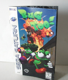 Bug Too Manual Only NO GAME Sega Saturn Instruction Booklet w/ Registration Card