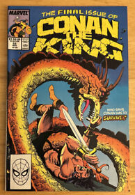 Conan King 55; Kubert Cover; Last Issue; Ads: Sears NES Star Trek Action Figures