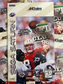NFL Quarterback Club 96 SEGA Saturn Instruction Manual w/ Reg Card Only