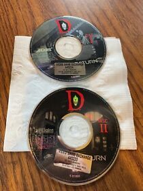 D (Sega Saturn, 1996) classic video game DISCS ONLY 1 + 2