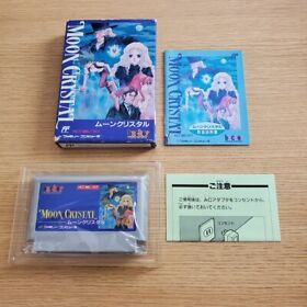 Rare Nintendo Famicom Moon Crystal FC NES Japan w/Box Manual Used Working F/S