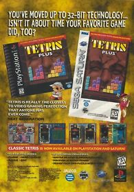 Tetris Plus Print Ad/Poster Art Playstation PS1 Sega Saturn