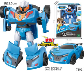 Tobot Mini Y Transform Figure Kids Boys Sports Car Vehicle Robot Toy Gift 12.5CM
