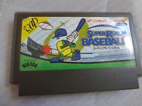 Super Real Baseball '88 Famicom NES Nintendo Tested Work