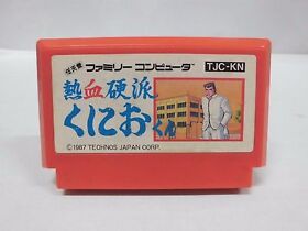 NES -- NEKKETSU KOUHA KUNIO KUN -- Famicom. Japan game. Work fully. 10417